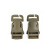 2M Buckle PALS-Mount 25 mm Tan (2pcs)