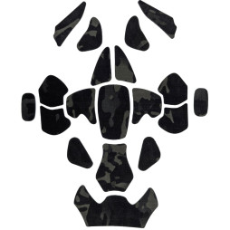 Helmet Patch Covers Pangolin Multicam Black