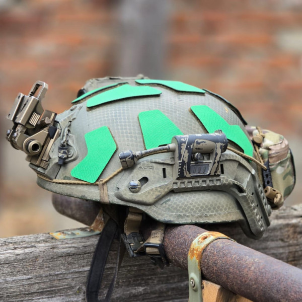 Pangolin Marking Helmet Patch Green