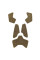 Velcro Stickers Additional for Ops-Core XR/XP Helmet Coyote