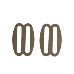 Oval Rounded Slider 25 mm Coyote (2pcs) 