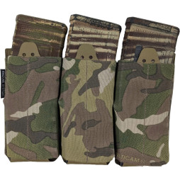 3 AR-15 Elastic Mag Pouch Multicam