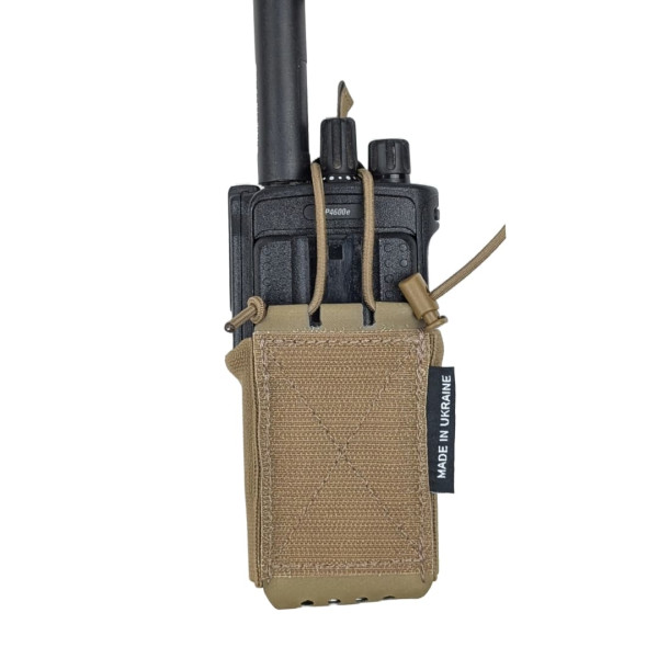Medium Insert Pouch for Radio Coyote Brown