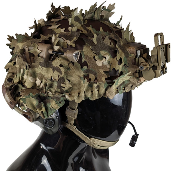Ears for Helmet Scrim Leaf Oak LaserCut Multicam