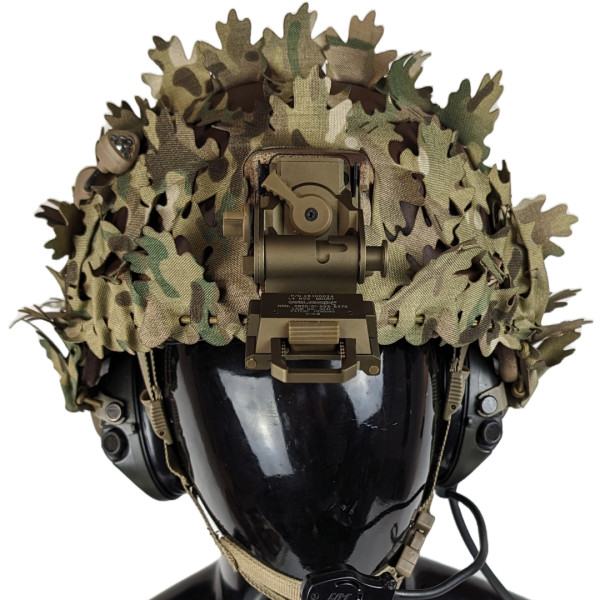 Ears for Helmet Scrim Leaf Oak LaserCut Multicam