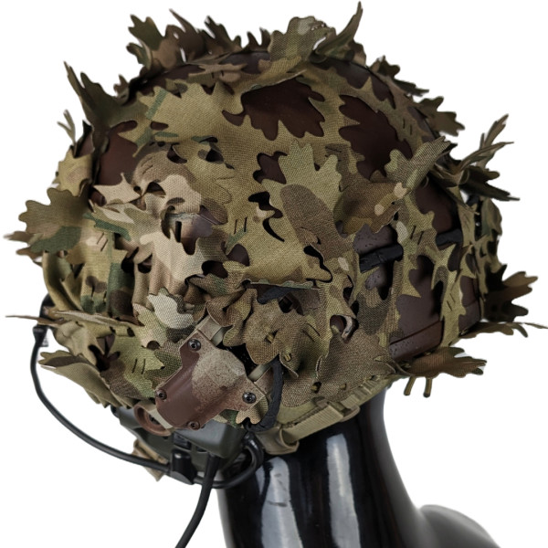 Ears for Helmet Scrim Leaf Oak LaserCut Multicam