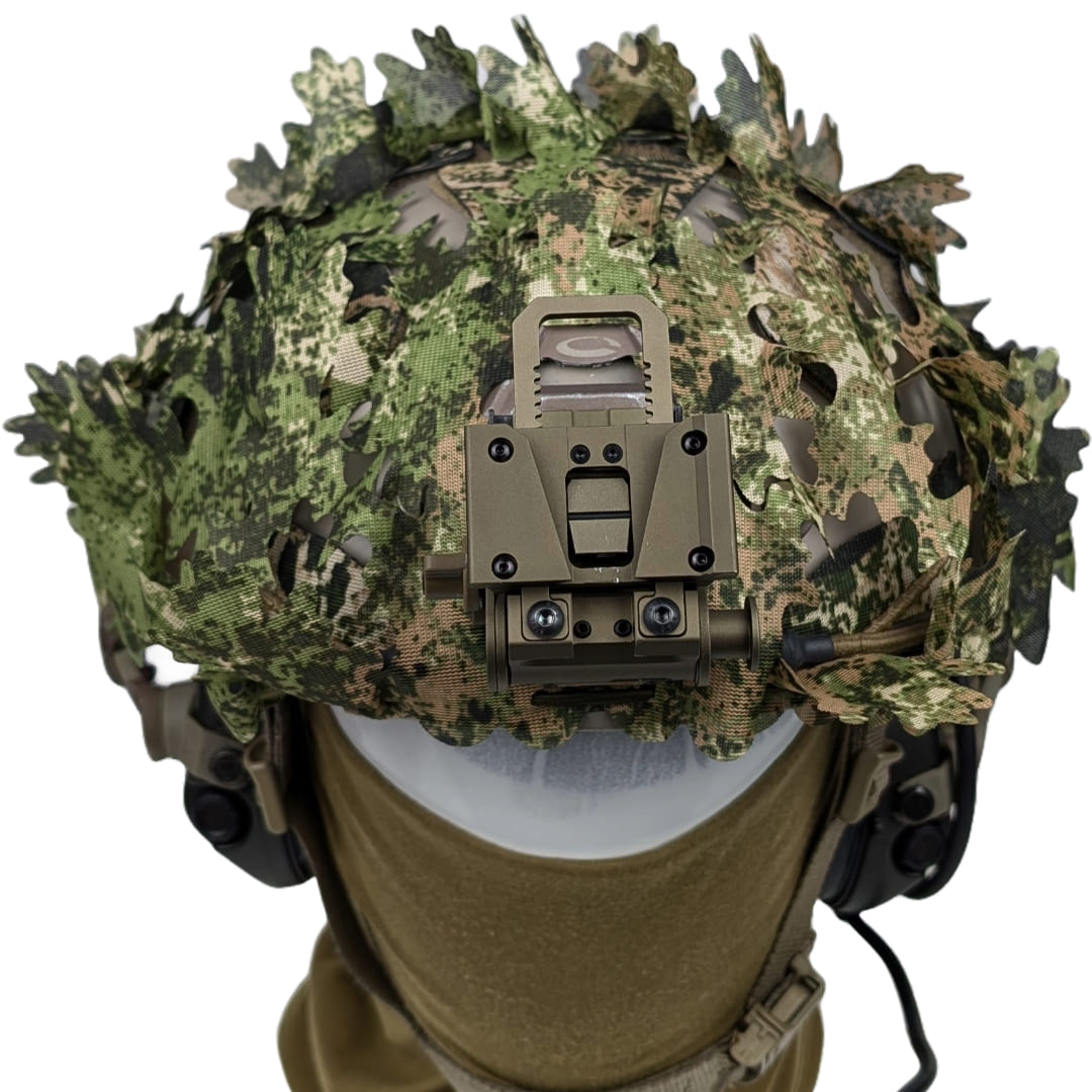 Helmet Scrim Leaf Oak Mesh WASP II Z3A | Rhizome Systems Tactical Gear
